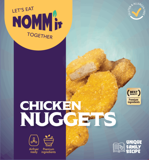 glutenvrije kipnuggets allergeenvrij NOMM'it