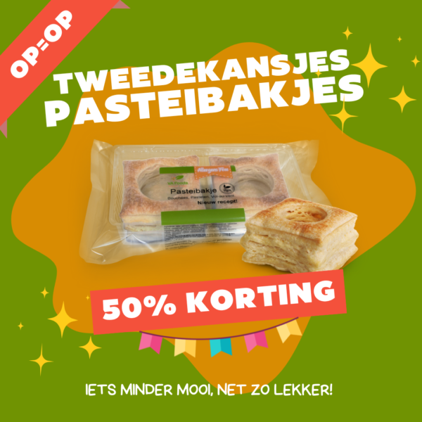 VA Foods Tweedekansjes pasteibakjes glutenvrij met korting