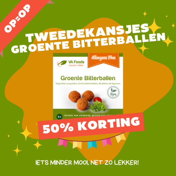 glutenvrije bitterballen korting sale groente vega bitterballen VA Foods