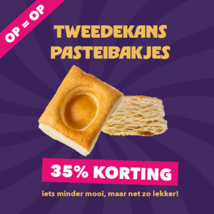 ❄️ Tweedekansjes - Pasteibakjes 1 verpakking (2 stuks)